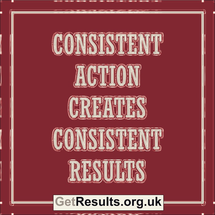 Get Results: consistent action creates consistent results