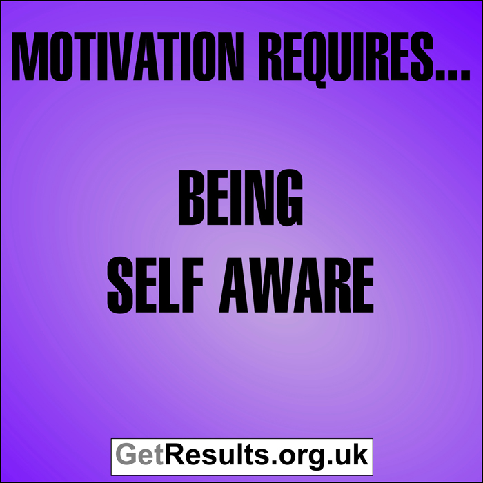 Get Results: Motivation requires...being self aware