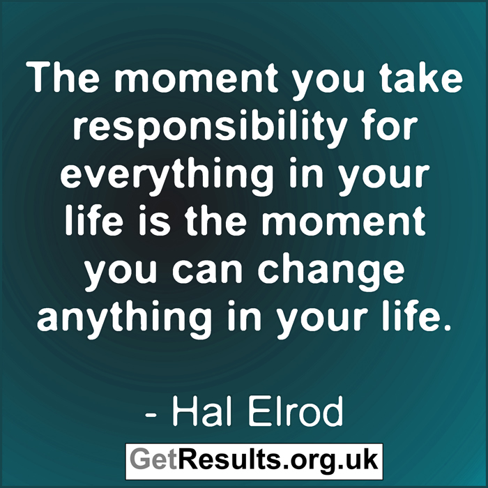 Get results: take responsibility