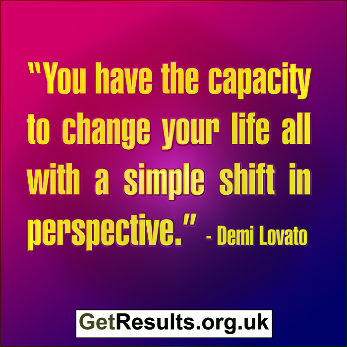 Get Results: change perspective