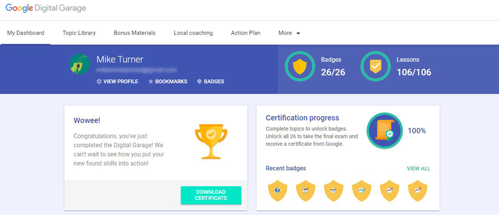 Get Results: Google Garage Digital Marketing Course Pass