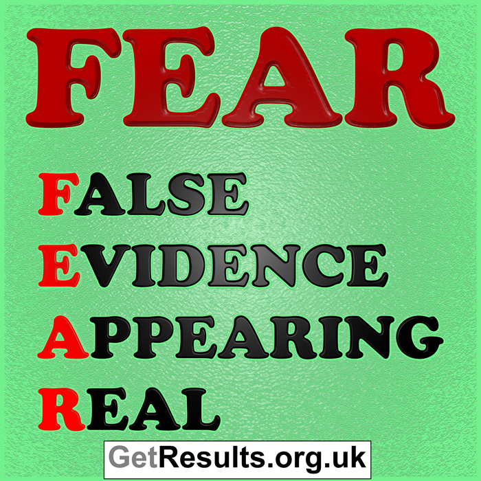 Get Results: fear stands for