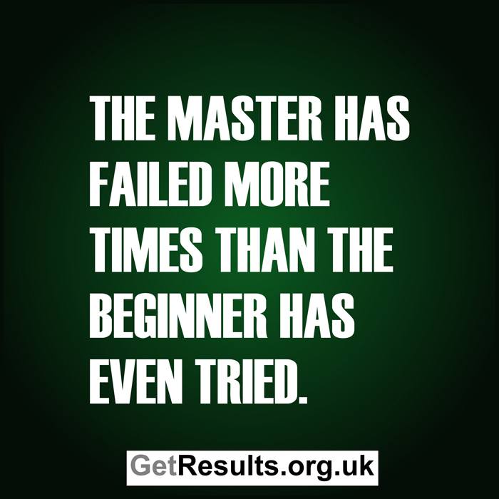 Get Results: the master has failed more times
