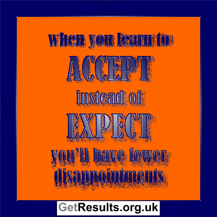 Get Results: accept instead of expect