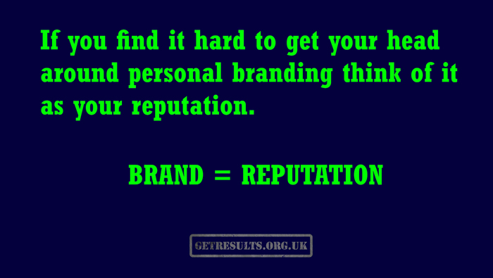 Get Results: brand is reputation