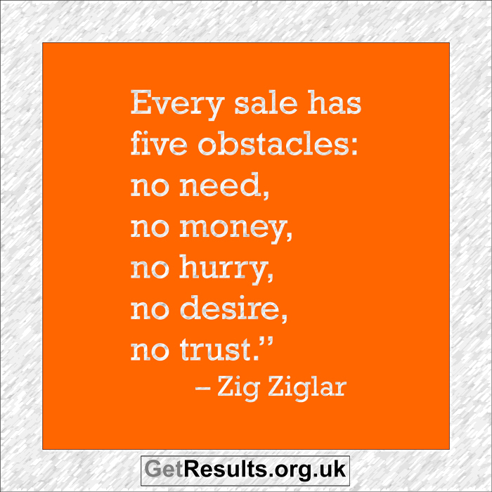 Get Results: 5 obstacles of sales