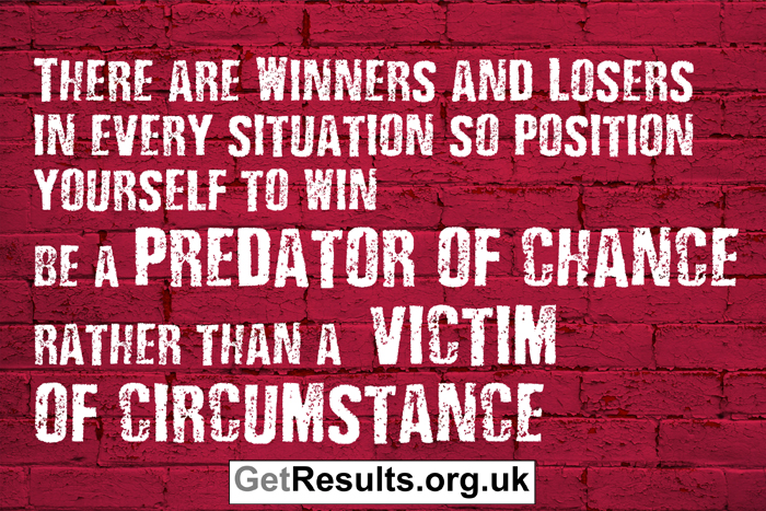 Get Results: winners and losers predator of chance and victim of circumstance