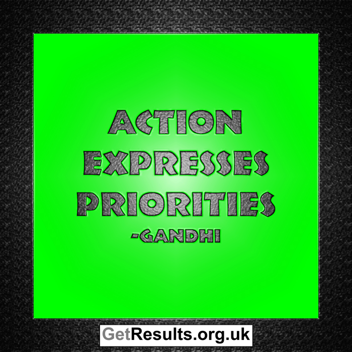 Get Results: action expresses priorities
