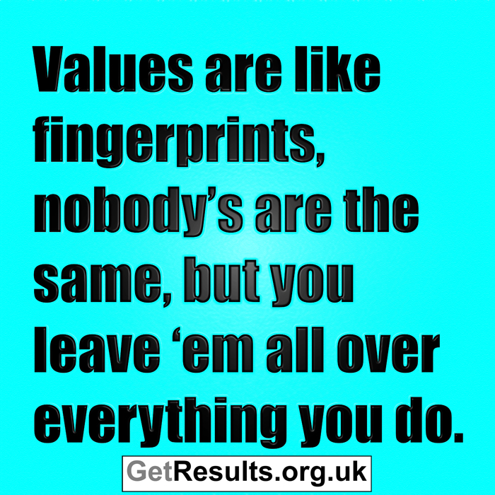 Get Results: values are like fingerprints