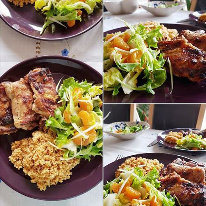 Get Results: Healthy Eating Grilled Chicken and Orange Salad Couscous