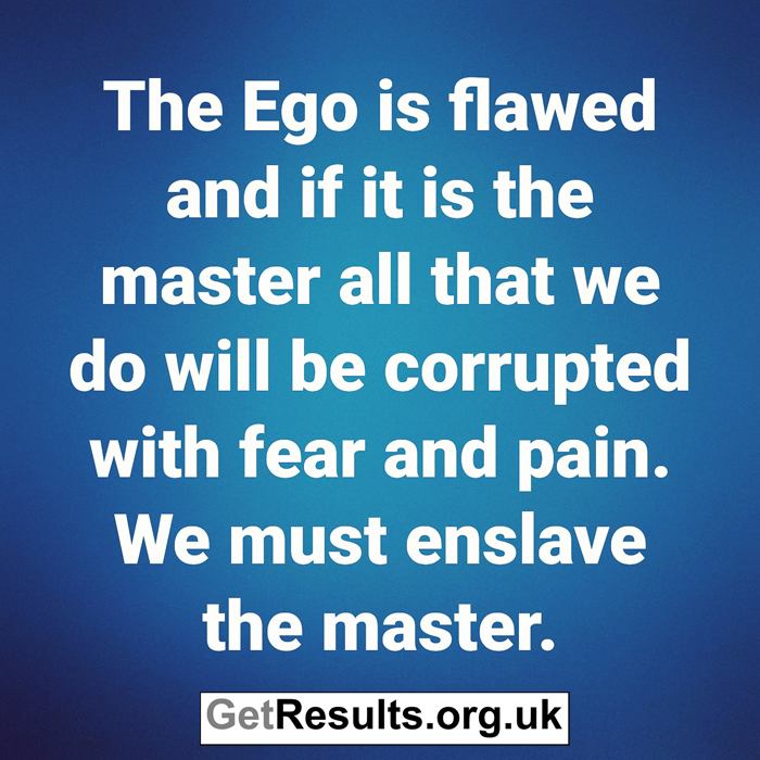 Get Results: The EGO is flawed
