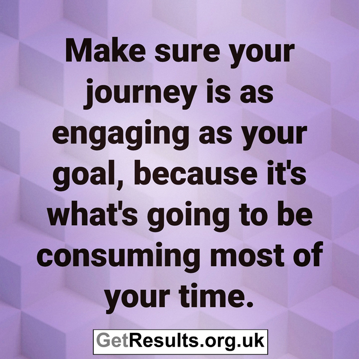 Get Results: make your journey as engaging as your goal